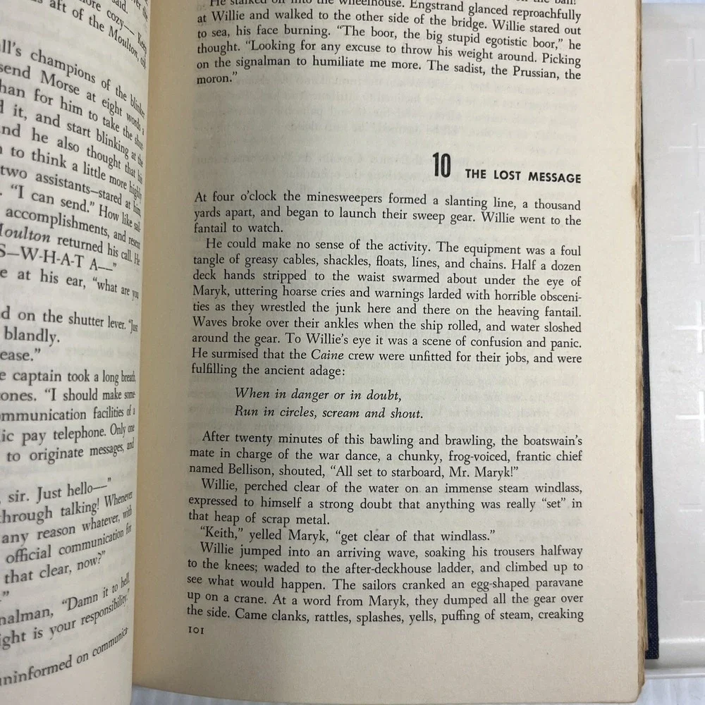 The Caine Mutiny Herman Wouk 1951 Vintage Book Hardcover